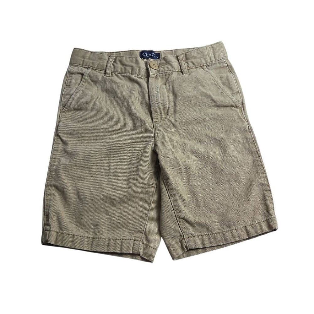 Children's Place khaki uniform shorts 7